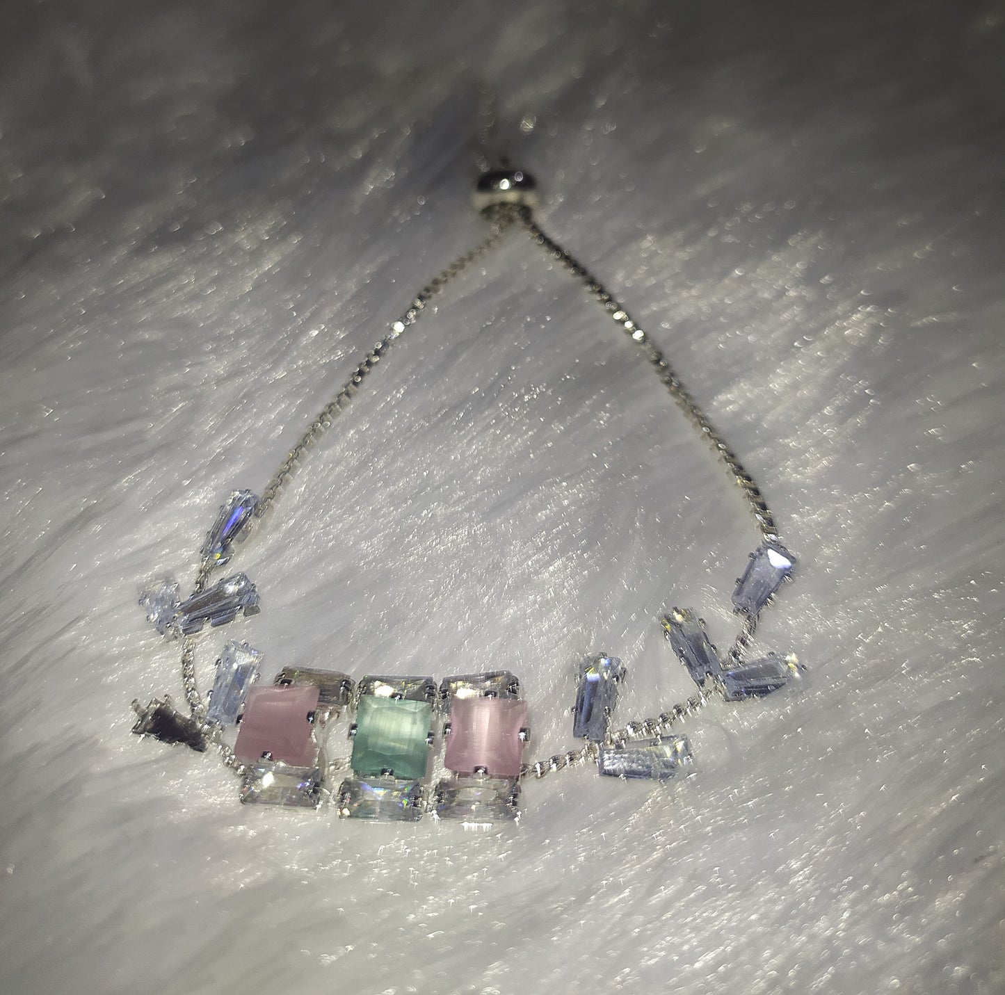 🌸 Adjustable Pastel Charm Bracelet