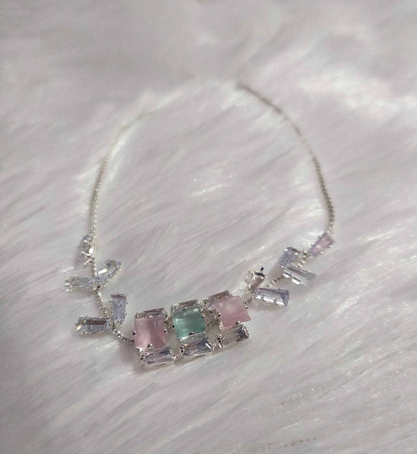 🌸 Adjustable Pastel Charm Bracelet