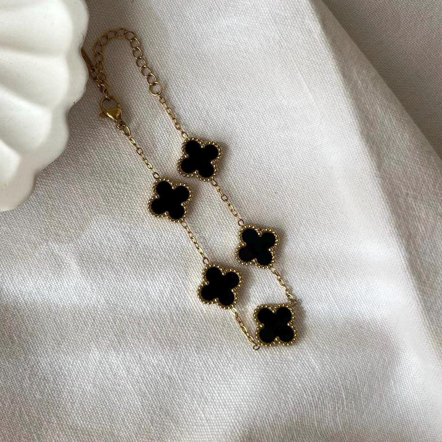 Black Clover Charm Bracelet