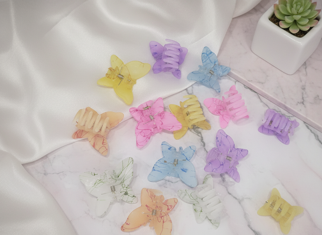 “Butterfly Hair Clutcher – 12 Pieces Colorful Combo Pack”