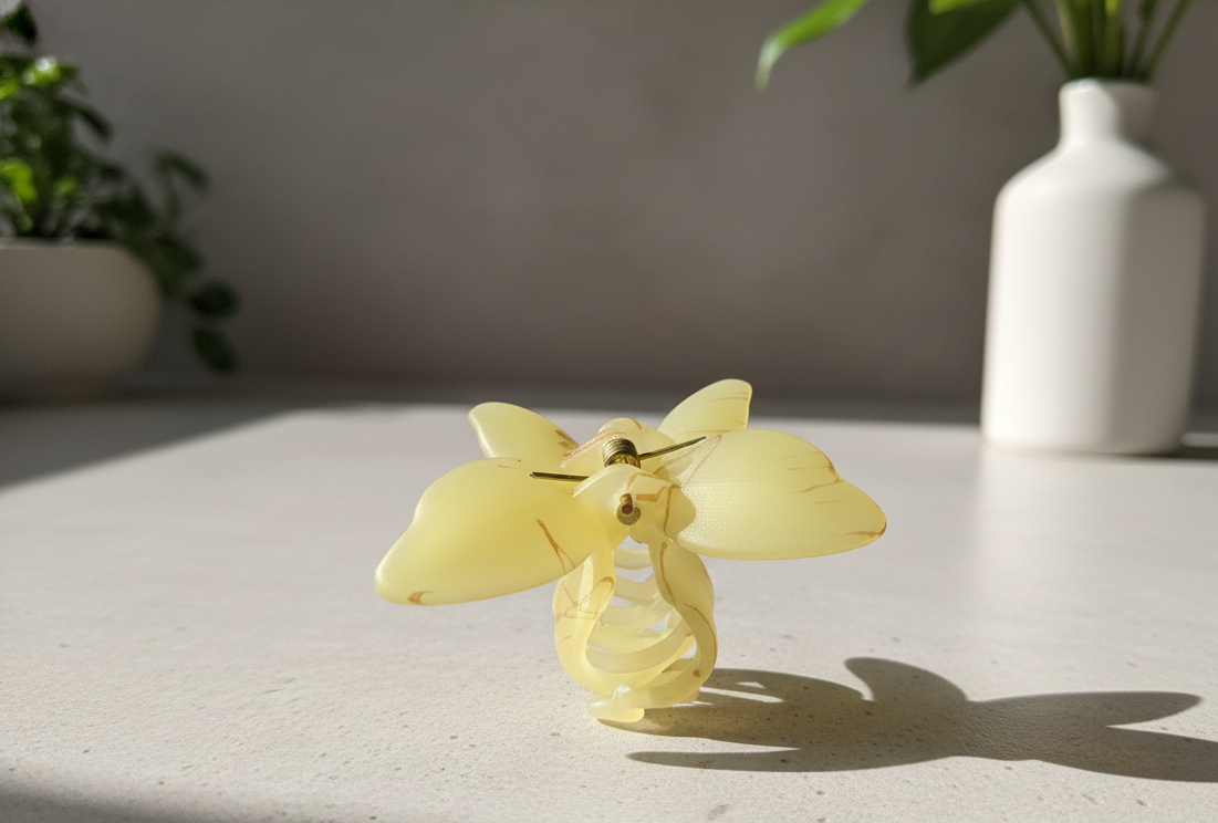 Butterfly Hair Clutcher – Elegant & Lightweight Floral Hair Clip