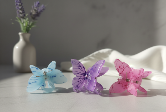 “Butterfly Hair Clutcher – 12 Pieces Colorful Combo Pack”