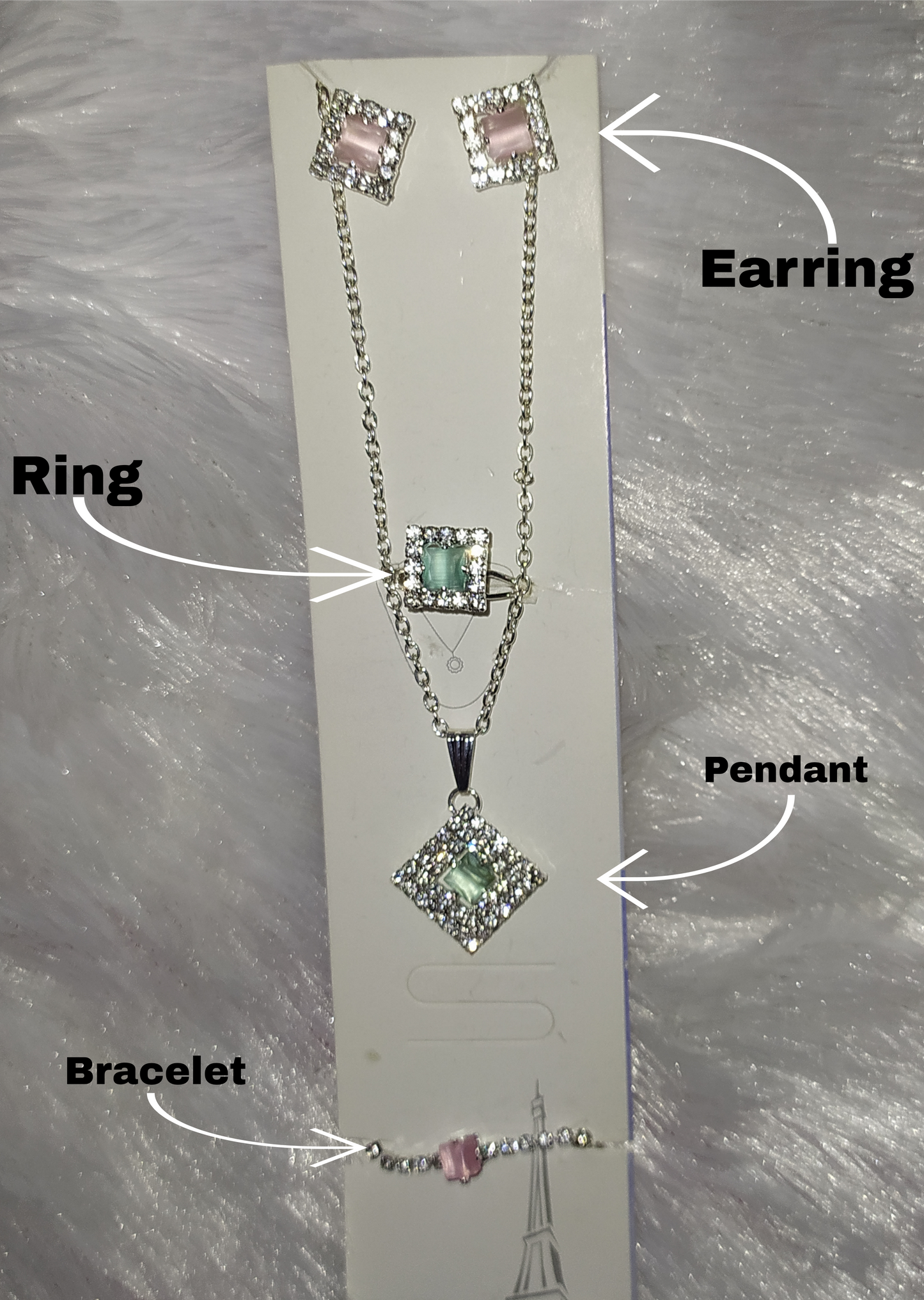 Sparkling Silver Jewelry Combo