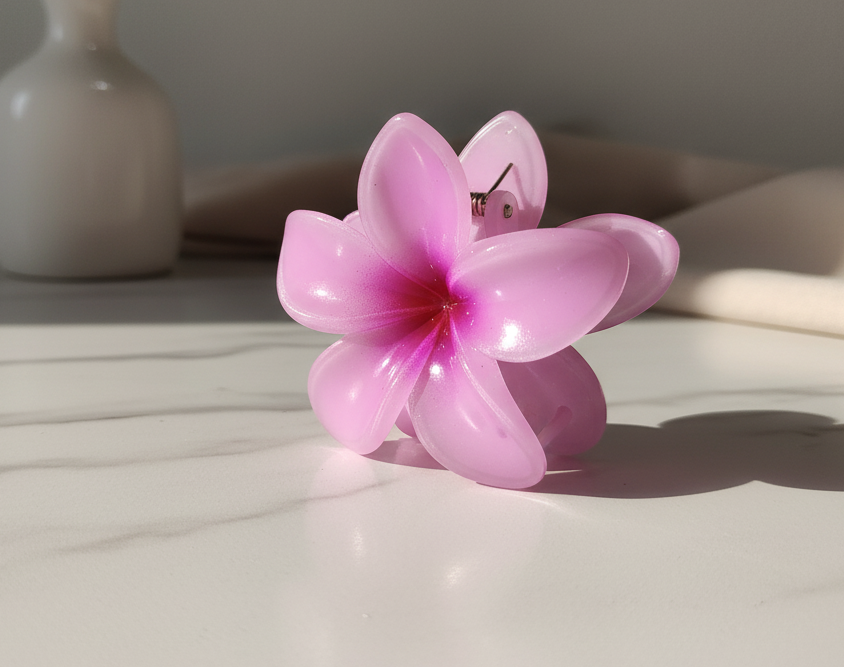 Trendy Floral Hair Claw Set