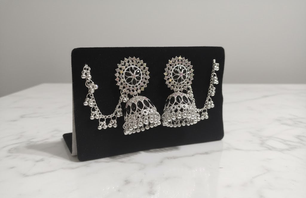 Midnight Spark Black Elegance Earrings