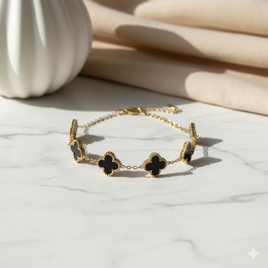 Black Clover Charm Bracelet