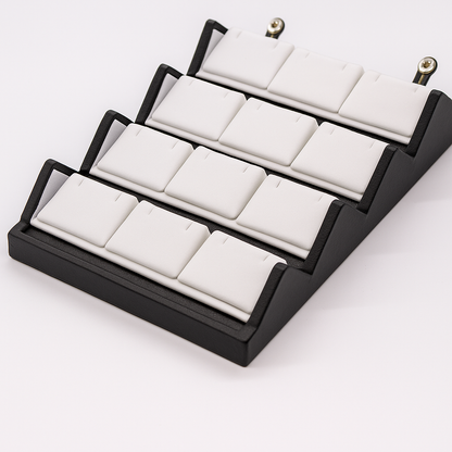 Black Earring Organizer Box – Holds 12 Pairs, Wholesale Pack (MOQ - 100)