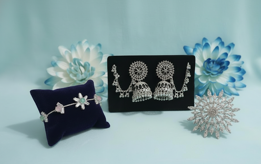 Glam Combo – Bracelet, Earrings & Ring