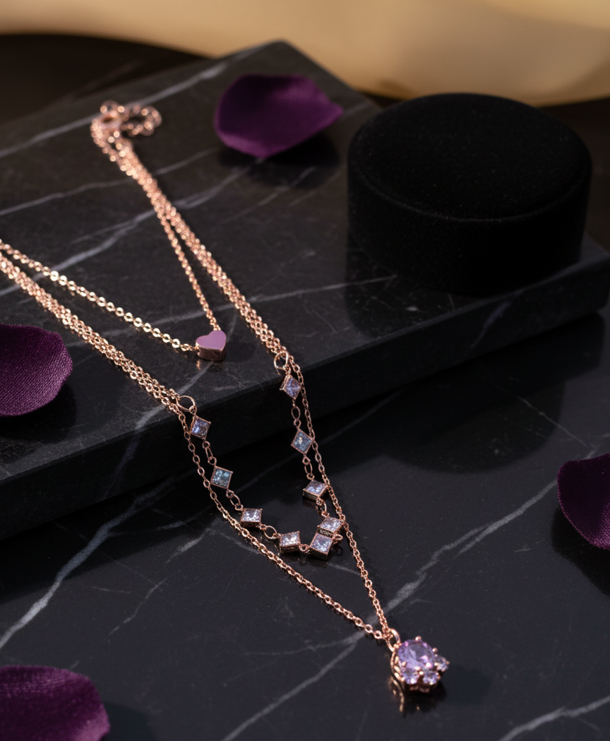Layered Rose-Gold Necklace
