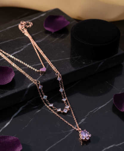 Layered Rose-Gold Necklace