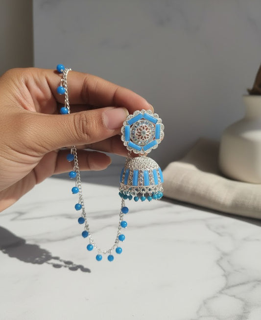 Luxury Glam Combo | Blue Shine and Icy Earrings