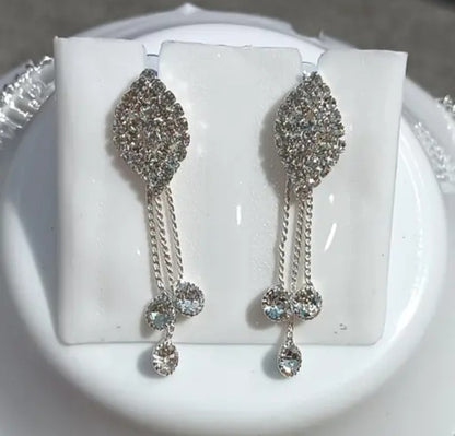 Silver-Star Design Necklace Set with Earrings