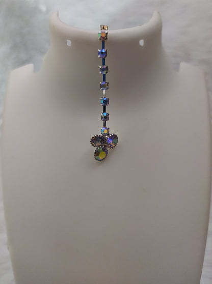 Sparkling Bridal Jewellery Set – Necklace, Earrings & Maang Tikka